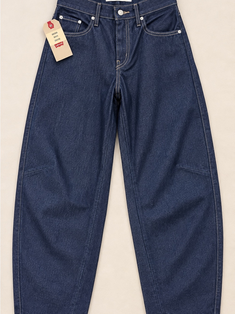 Levi’s Baggy Dad Barrel Jeans Size 25 Dark Wash NWT